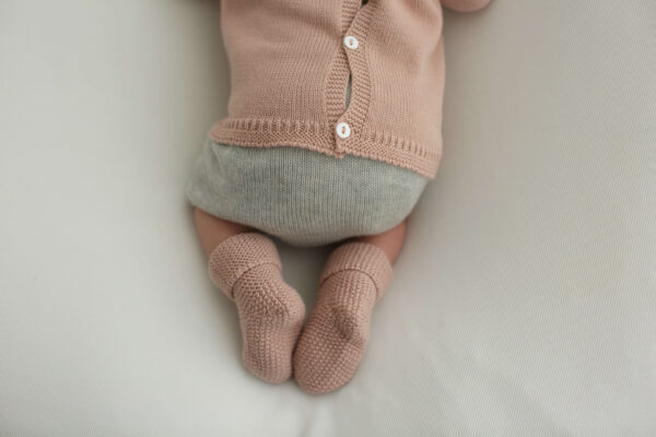 baby outfit pima baumwolle petit oh nonikids rosa grau