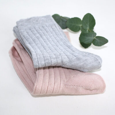 baby kinder socken ägyptische bio baumwolle rose grau snork