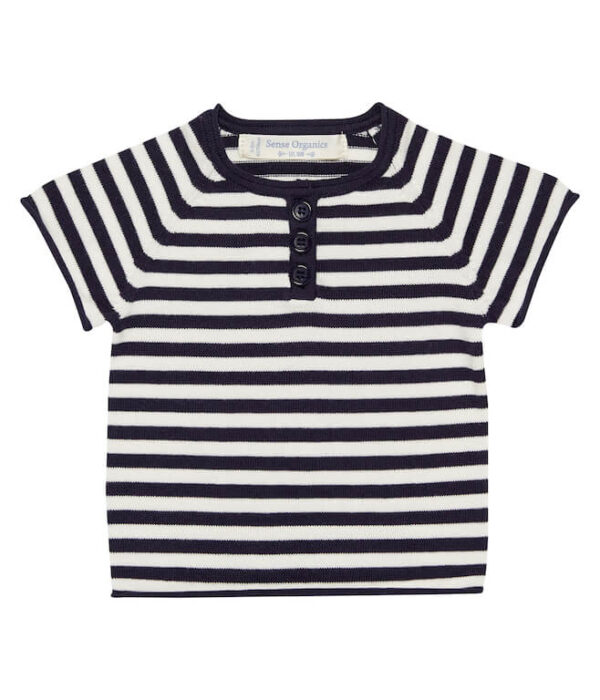 rene baby shirt strick streifen gots sense organics nonikids blau