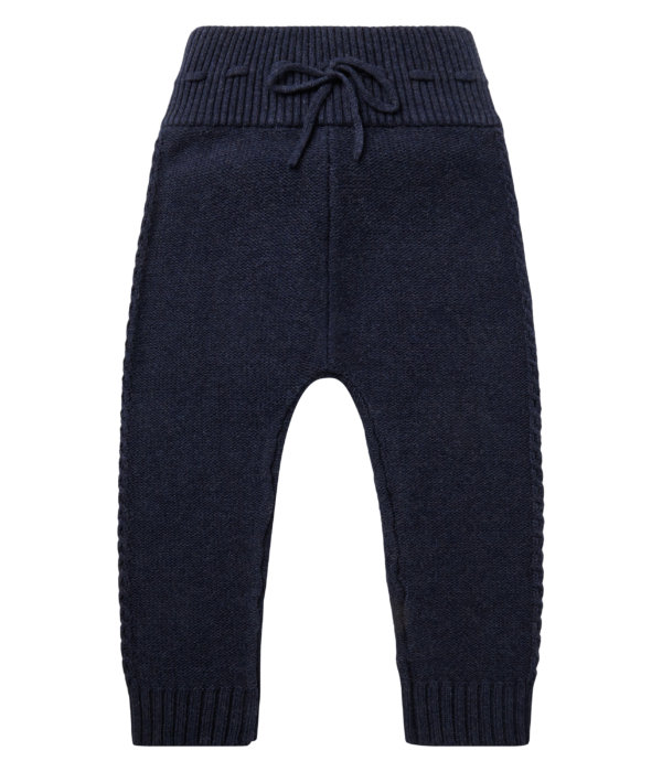 etenia baby strick hose sense organics navy blau