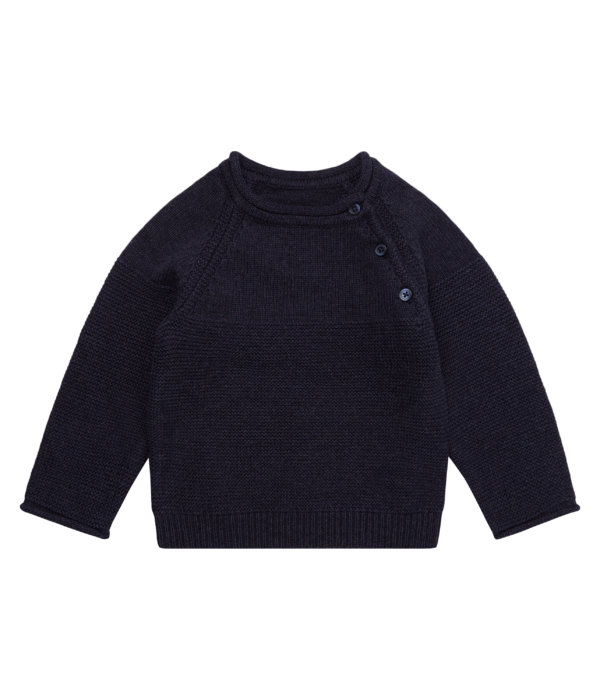 victor strick pullover bio baumwolle sense organics unisex blau