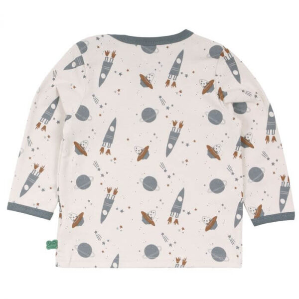 baby shirt space rauchblau nonikids