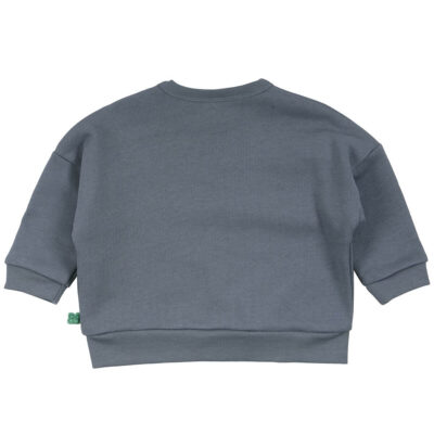 baby sweat pullover jungen rauchblau nonikids