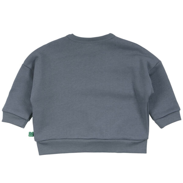 baby sweat pullover jungen rauchblau nonikids