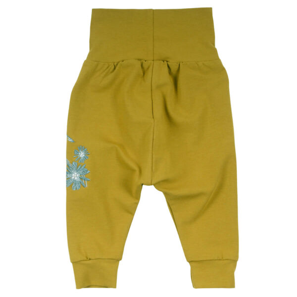 vogel stickerei senf babyhose nonikids